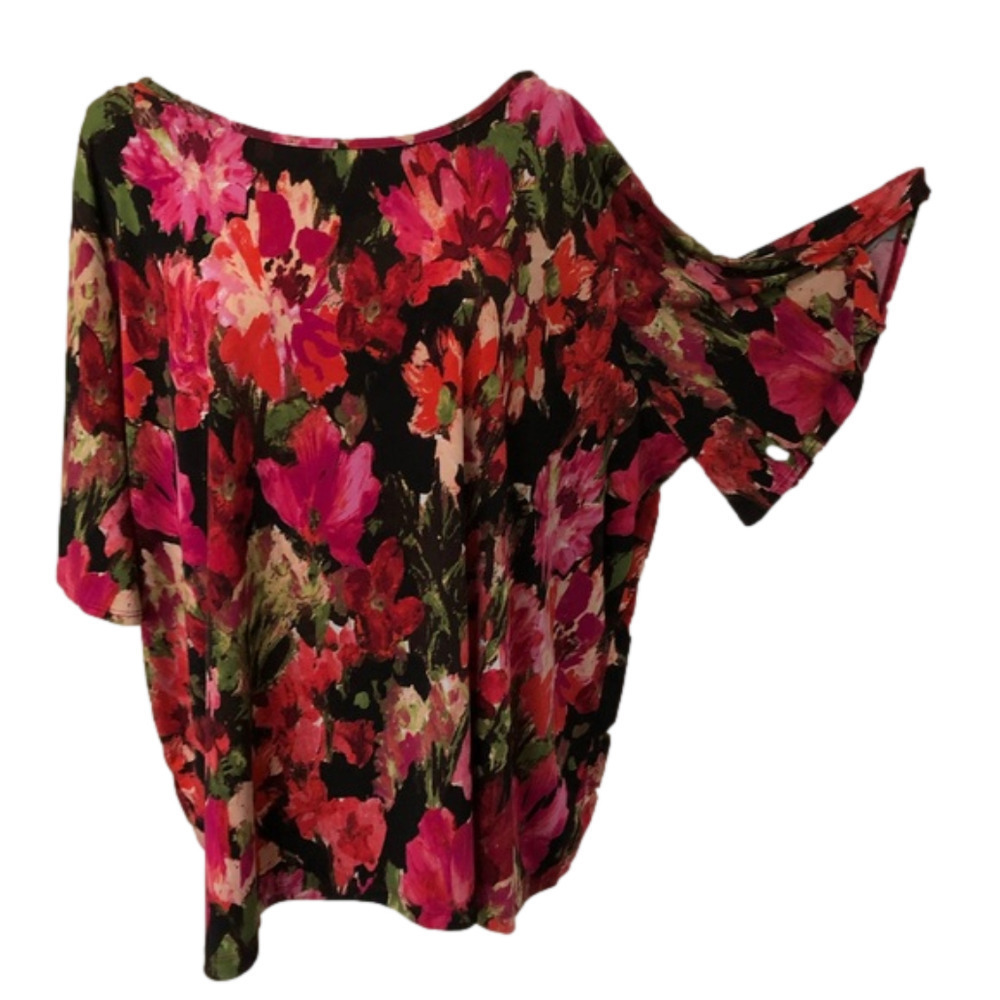 Susan Graver Cold Shoulder Blouse, like new